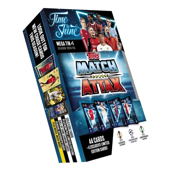 Coleccionable Topps Match Attax 24/25 Mega Tin Con 44 Cartas