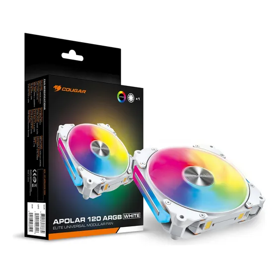 Ventilador Cougar Apolar Argb 120 White LED Blanco