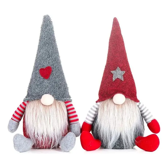 Decoración Navideña De 2 Piezas For Muñeco De Gnomo De