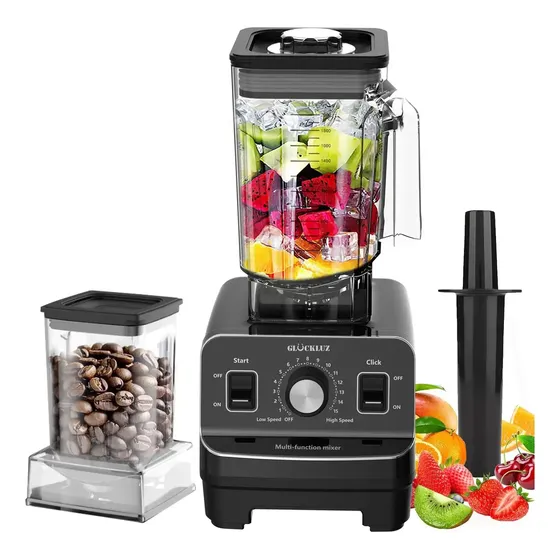 Licuadora Profesional 1400 W 2 L + 800 Ml Gran Capacidad