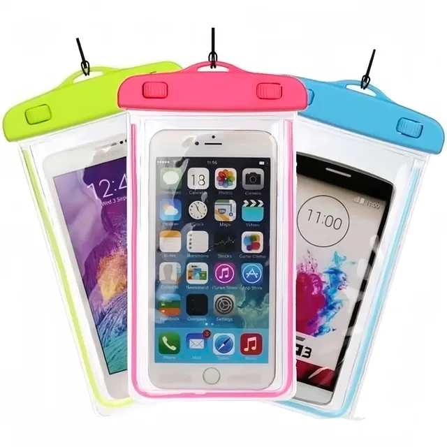 Kit 3 Capinha Mergulho Celular Aprova D'agua Impermeável