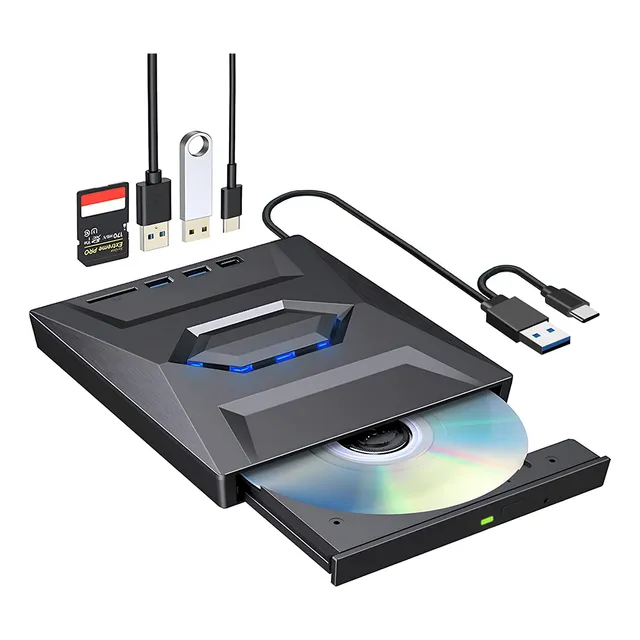Quemador Lectora Y Grabadora De Dvd/cd Externo Usb Type-c
