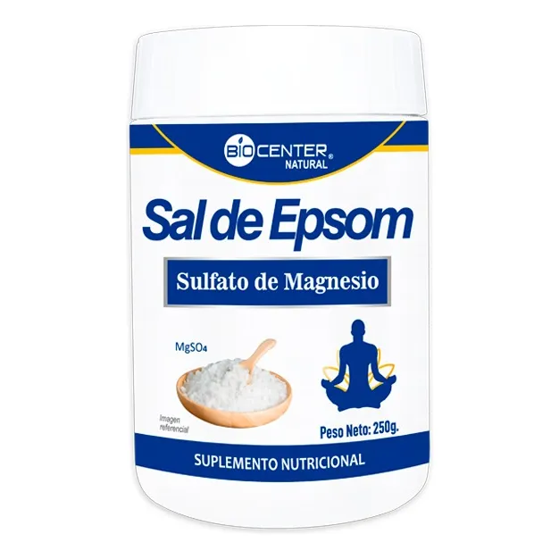 Suplemento Sal De Epsom Biocenter Sulfato De Magnesio 250g