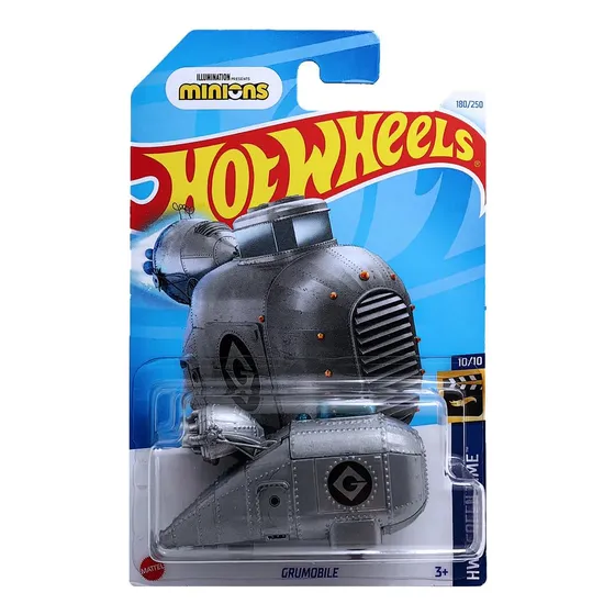 Hot Wheels Screen Time Grumobile Minions Mi Villano Favorito Color Gris