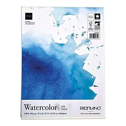 Fabriano Studio Bloc De Papel, 9 X 12, Blanco