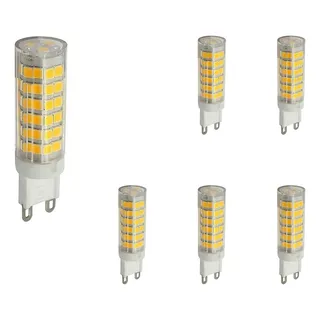 6x LĂąmpada Led Halopim G9 7w 76led Lustre Arandela 127/220v Luz Branco-quente 127/220v 6x LĂąmpada Led Halopim G9 7w 76led Lustre Arandela 127/220v Luz Branco-quente 127/220v