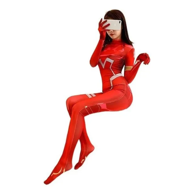 2025 Disfraz De Mono Para Cosplay De Zero Two De Anime