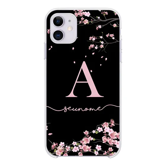 Capa Capinha Personalizada Com Nome Flor Cerejeira