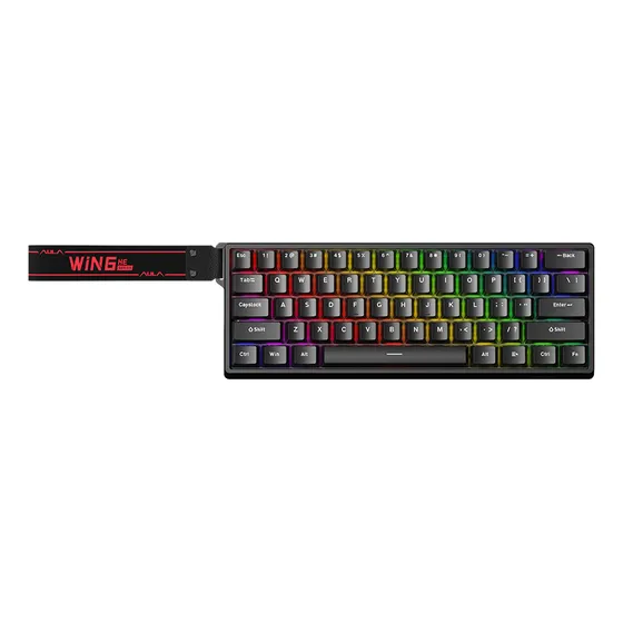 Teclado Magnetico Aula Win60he Extreme Response, 8k Cor De T Cor de teclado Preto Idioma Inglês US