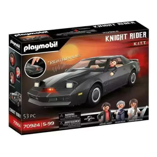 Playmobil Auto Fantástico Knight Rider Luz Sonido 3fig 54pcs Auto Fantástico