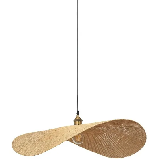 Lampara Araña Bambu Shuangz Industrial Retro Sombra Casa
