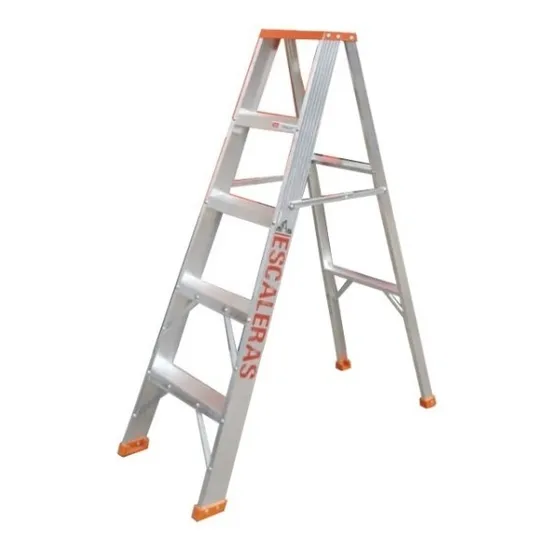 Escalera En Aluminio De 5 Pasos 150 Cm Tipo Tijera 
