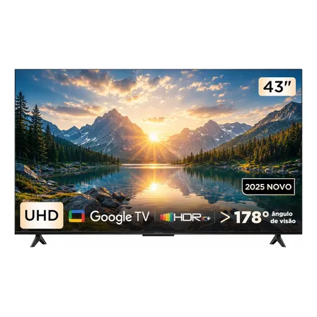 Smart Tv Semp 4k 43 S62 Google Tv Wi-fi Bt Hdmi 2.1 Hdr10