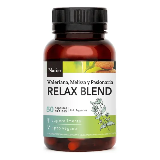 Natier Suplemento Relax Blend Valeriana Vegano Relajante 50c