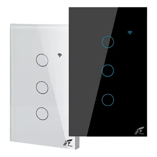 Interruptor Inteligente Wifi 3 BotÔes Smart Touch Tuya Alexa Interruptor Inteligente Wifi 3 BotÔes Smart Touch Tuya Alexa