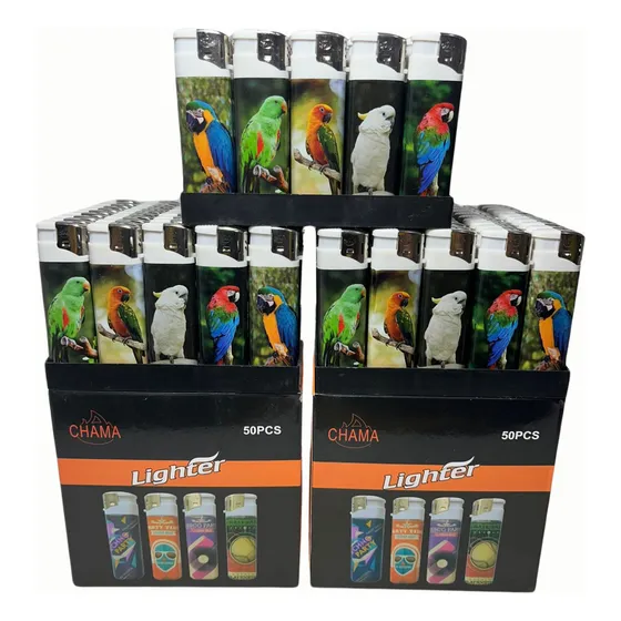 Kit 3 Caixas Isqueiiro Eletronico Revenda Atacado Coloridos