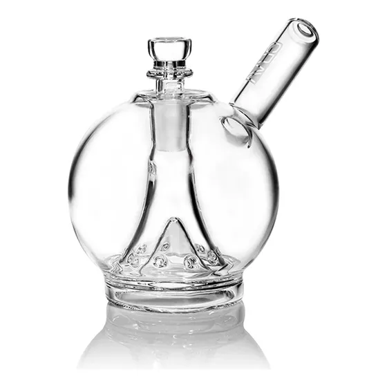 Grav Globe Bubbler Clear 14mm Bong Transparente