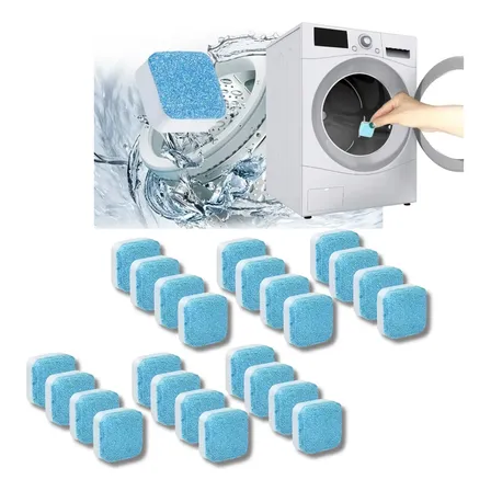 Kit 24 Pastilha Limpar Higienizar Máquina De Lavar Roupa