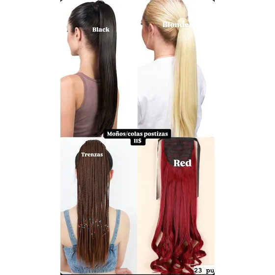 Moño/ Cola Postiza 21 Pulgadas Trenzas Bmakeup