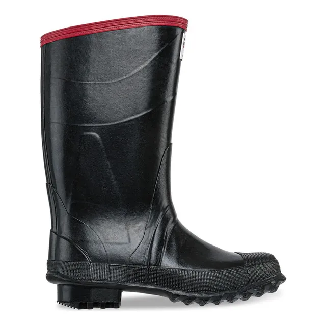 Botas De Caucho Negro Ref. Argay Cinta Roja Para Hombre