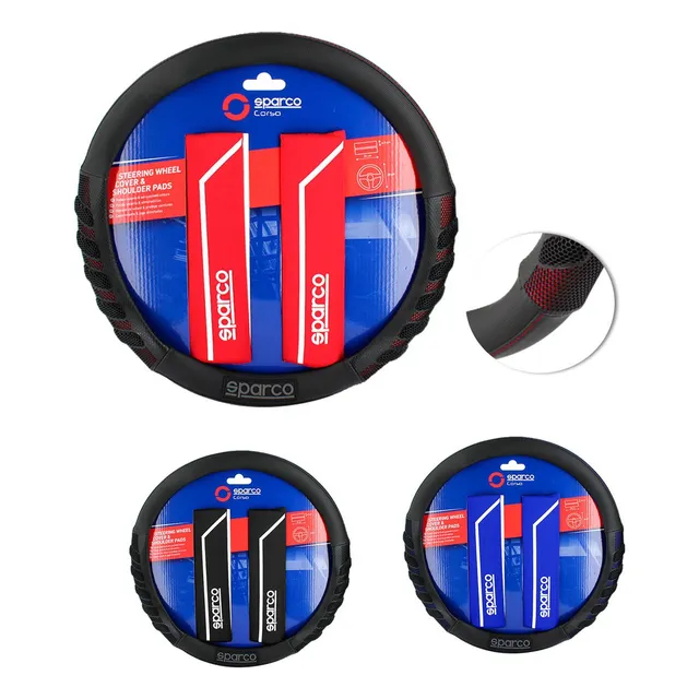 Ys! Funda Cubre Volante Sparco Almohadilla Microperforada