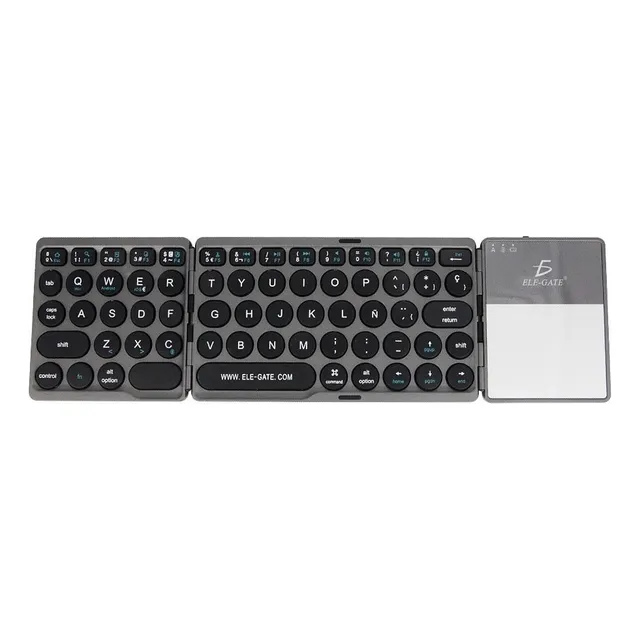 Teclado Inalámbrico Bluetooth Plegable Recargable Touchpad