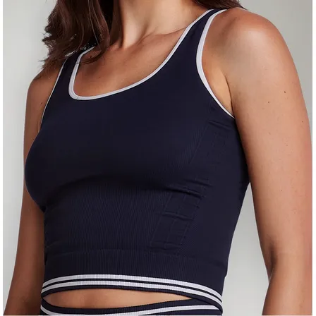 Top Fitness Feminino Plié 85 Academia Sem Costura Academia