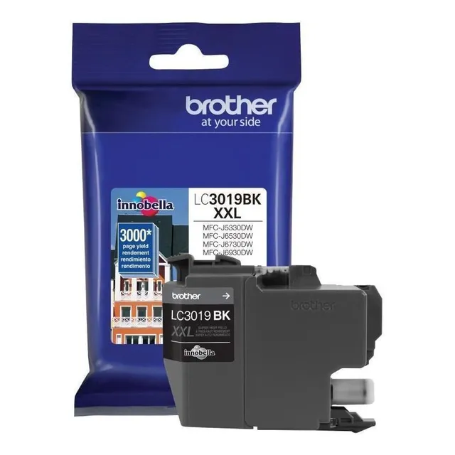 Brother Cartucho De Super Alto Rendimiento Lc3019bk Negro, 3