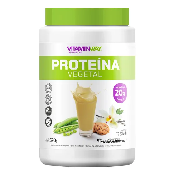 Vitamin Way Proteína Vegetal Arveja Vainilla Cookie 390g 6c
