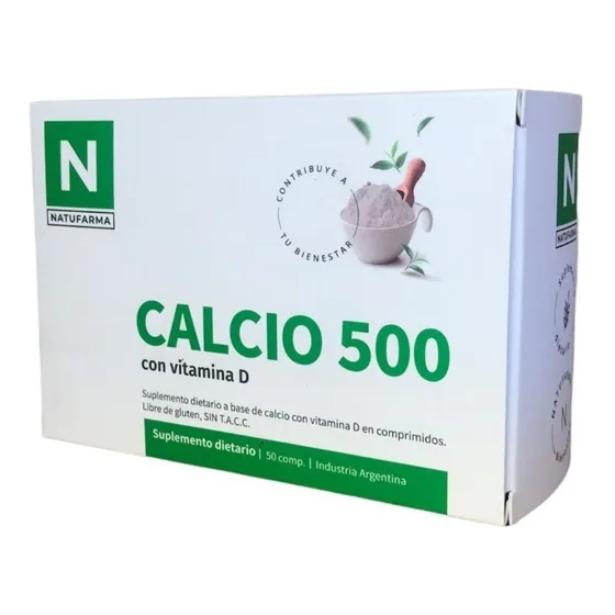 Natufarma Calcio 500 X 50 Comprimidos Sabor No