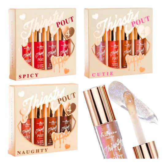Gloss Labiales Thirsty Pout Italia Deluxe 3 Sets Coleccion