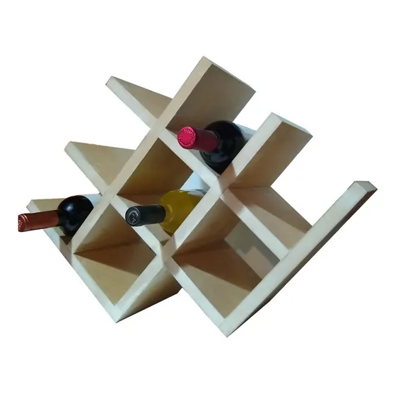 Bodega Vinoteca Cava De Madera Mdf (p/pintar) Colgar O Apoyo