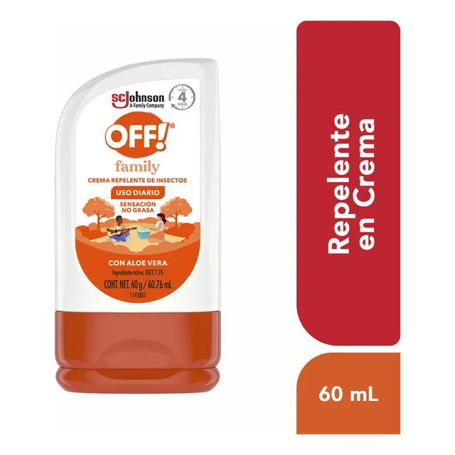 Repelente de Mosquitos en Crema OFF Family 60g