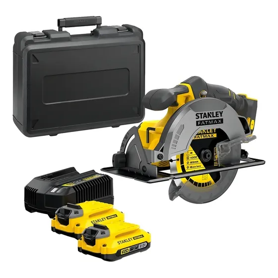 Stanley SBC550D2K sierra circular 7.1/4 inalámbrica V20 frecuencia 50