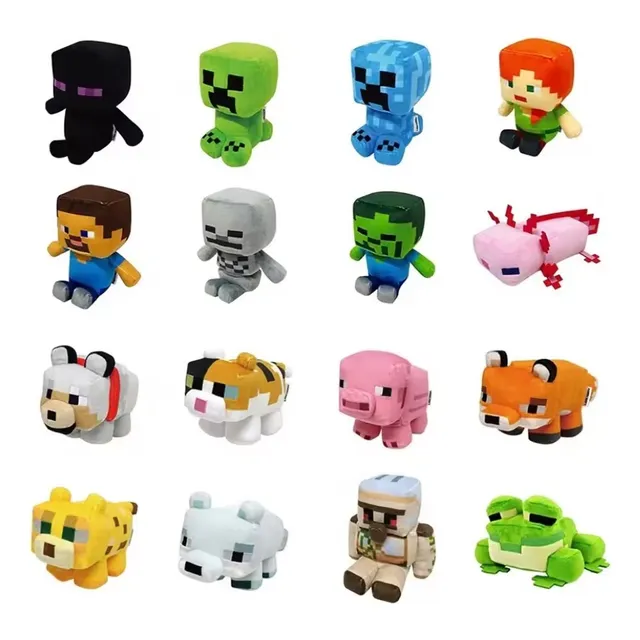 Peluche De Minecraft La Pelicula Personajes Animales 20 Cm Cerdo 1 Pz
