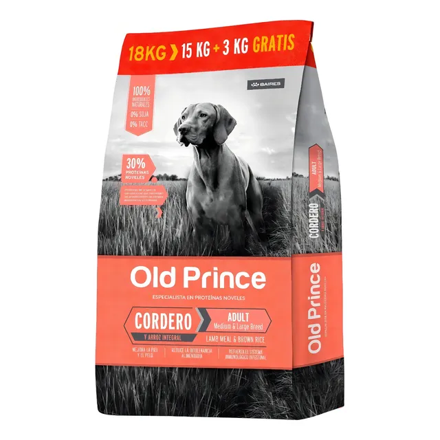 Old Prince Noveles Cordero Y Arroz Adulto X 18 Kg