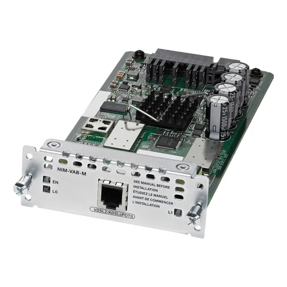 Cisco 1 Puerto Vdsl2 Adsl2+ Nim Over Pots Anexo Repuesto Red