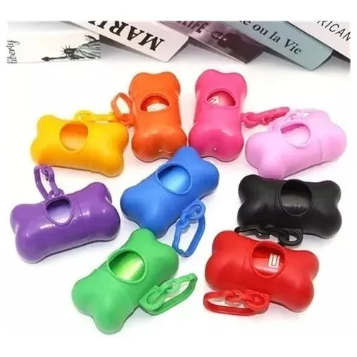 Dispensador De Bolsas Para Mascotas + 30 Bolsas (2 Rollos)
