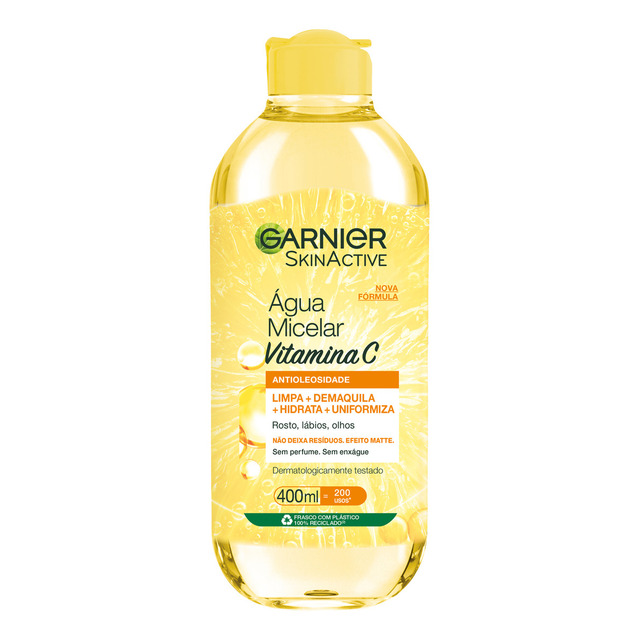 Água Micelar Antioleosidade Vitamina C 400ml Garnier Skin Active Água Micelar Antioleosidade Vitamina C 400ml Garnier Skin Active