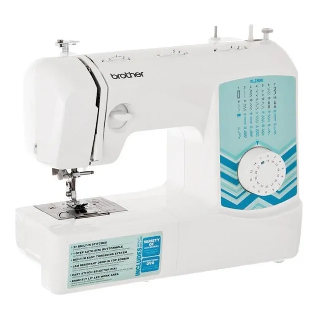 Máquina de coser recta Brother portable color blanco 110V