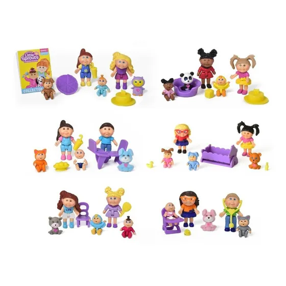 Little Sprouts Figuras Muñecos Articulados  Pack X 8