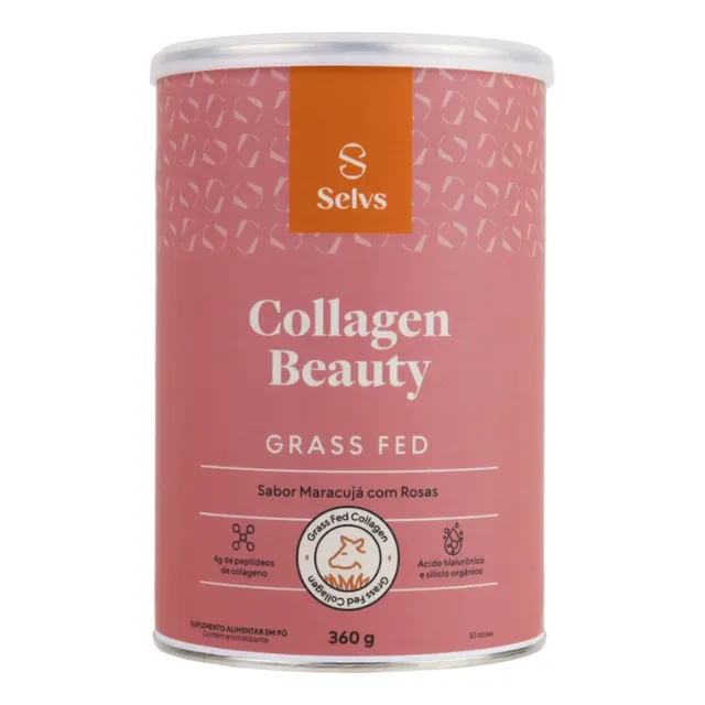 Collagen Beauty Selvs Maracujá Com Rosas Grass Fed - 360g