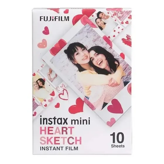 Pelicula Fujifilm Instax Mini (10h) Heart Sketch
