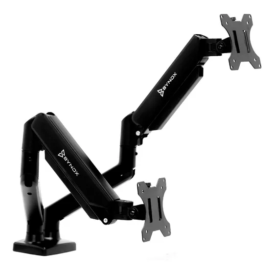 Soporte De Mesa Para Monitor Doble Articulado Bynox 13 A 32