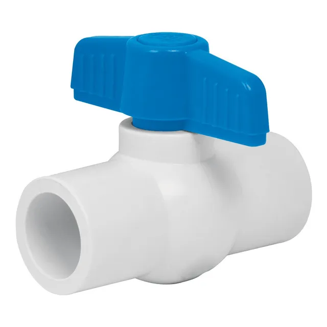 Llave Válvula Pvc Presión 3/4 PuLG Lisa O Rosca 1unid