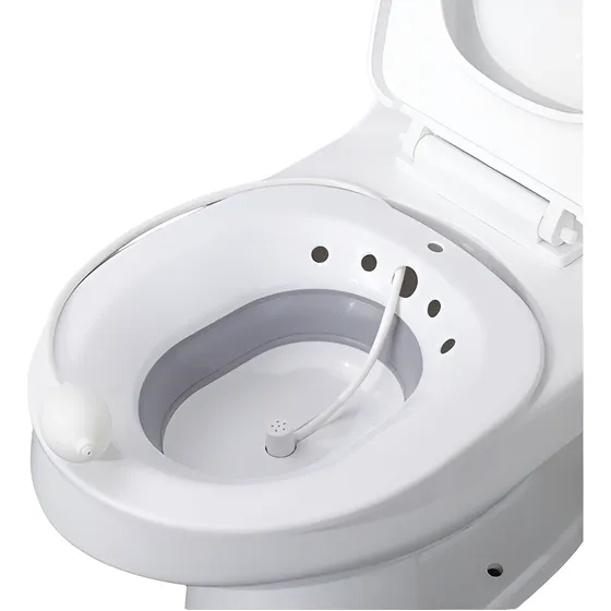 Banho De Assento Para Hemorroida Higiene Intima Com Duchinha