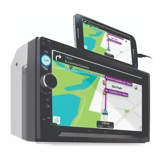 Central Multimídia Mp5 Com Espelhamento Bluetooth Usb Full