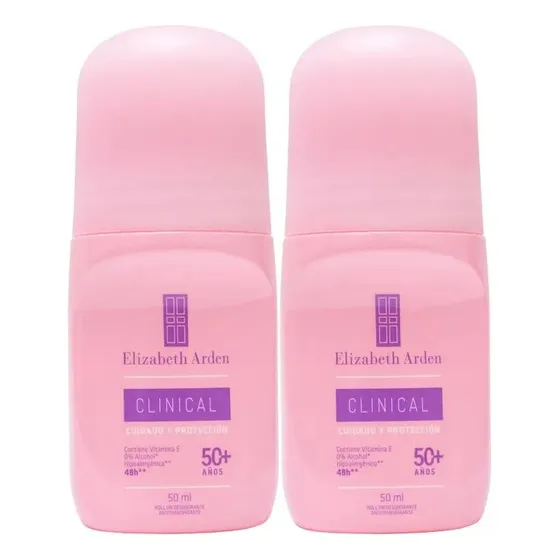 2 Desodorantes Elizabeth Arden Clinical Roll-on 50 Ml