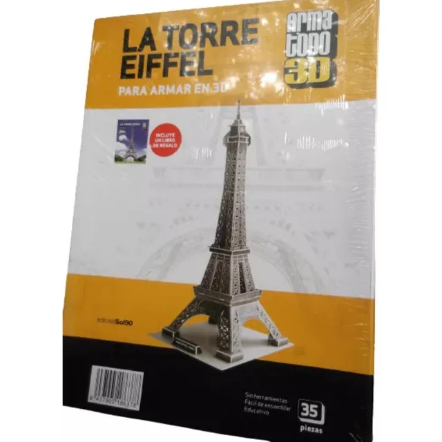 Rompecabezas 3d De La Torre Eifell 35 Piezas Nuevo