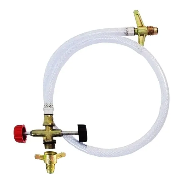 Mangueira Transferidor De Gás De 13kg Para 2kg Com Adaptador